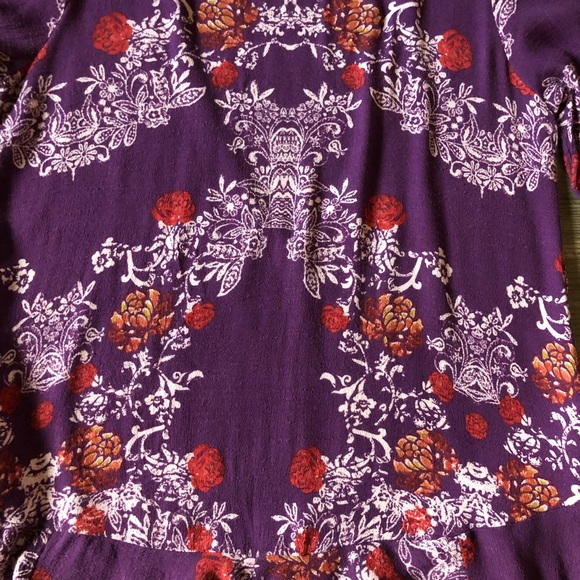 Free people smooth talker floral print tunic dress with pockets - Picture 3 of 10